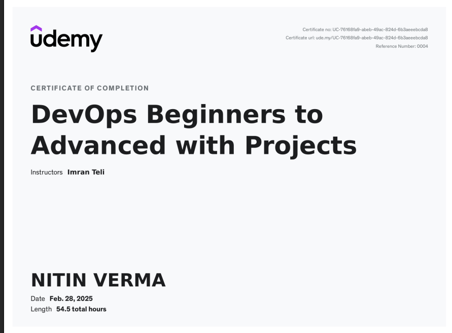 devops begineer to advance with projects