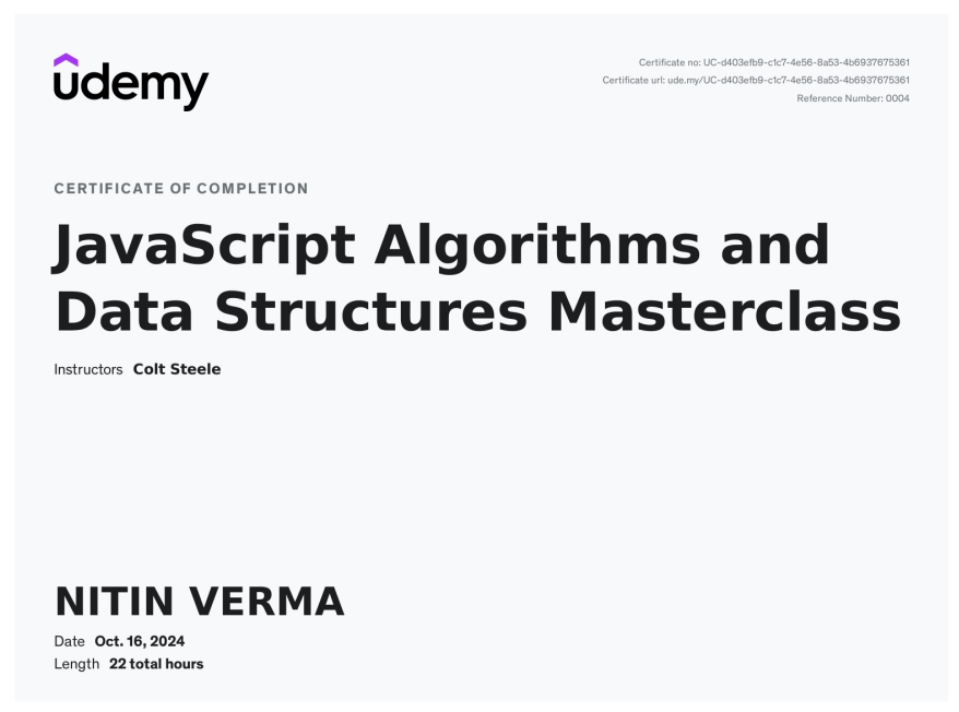 javascript argorithms and data structures masterclass